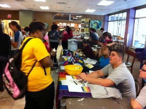Students were eager to learn more about campus activity opportunities