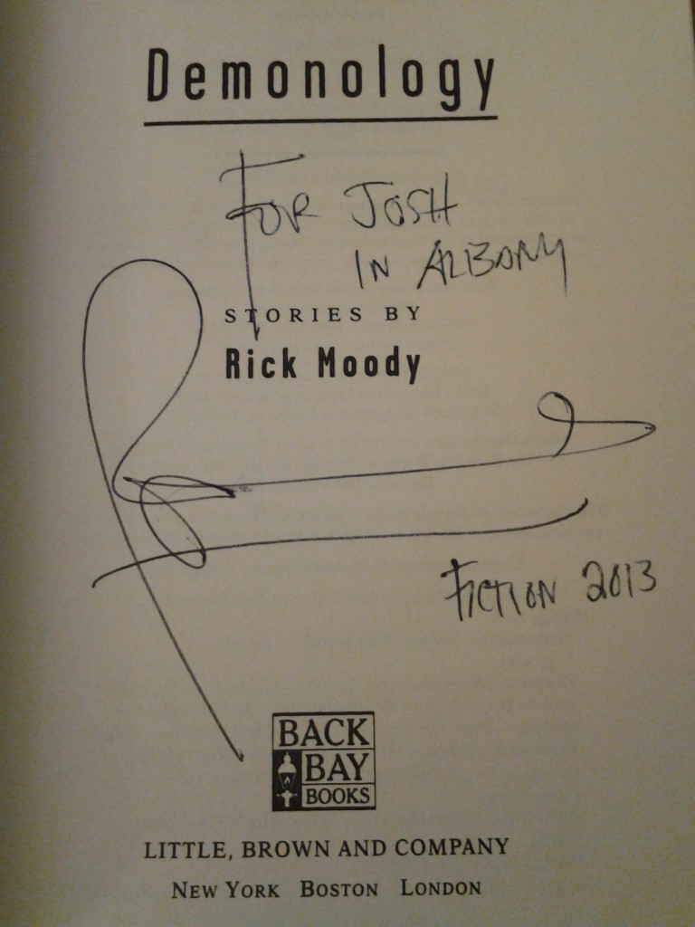 Rick Moody's autograph 