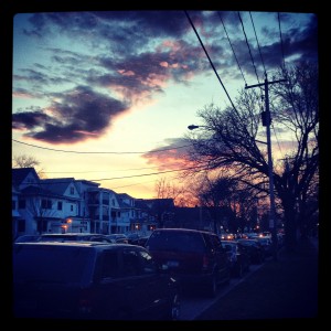 Springtime sunsets on Madison Ave are some of the most beautiful around!