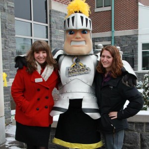 Me, Lyssa, and Fear the Knight at an Open House in my Junior Year! Photo taken by Kayla Germain  