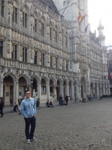 at the Grand Place 
