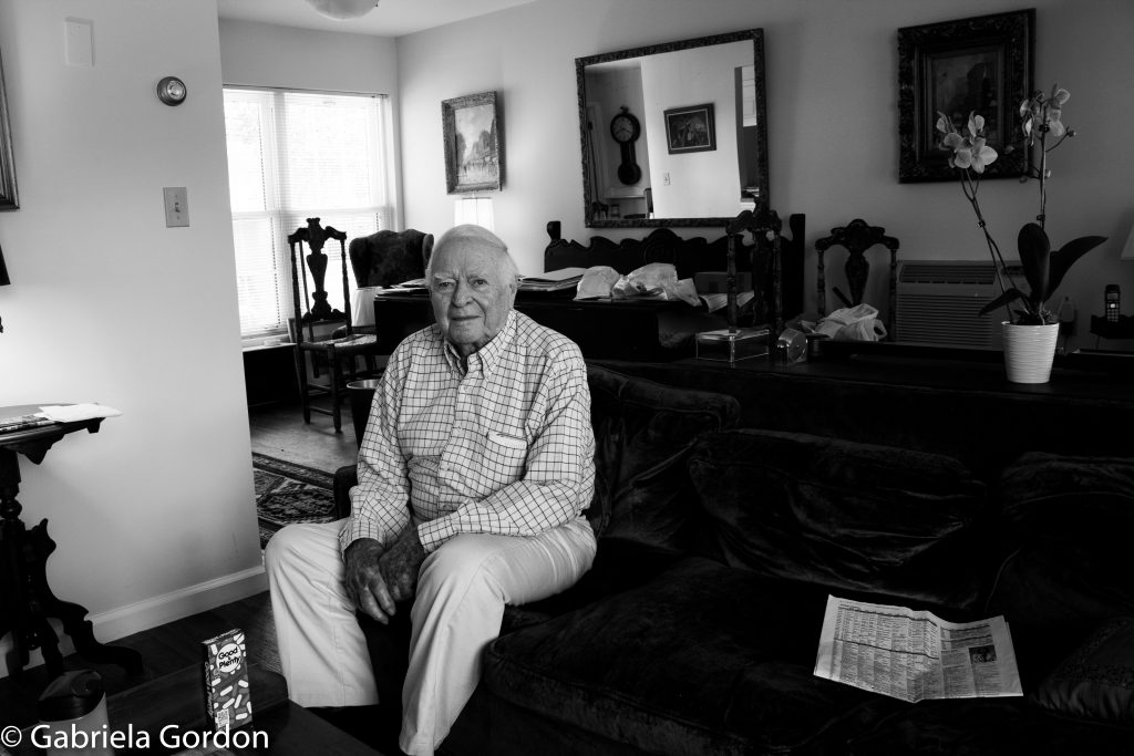 Photo of man in retirement community by Gabby Gordon
