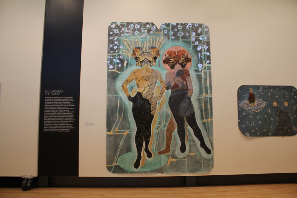 Artwork at afrofuturism exhibit